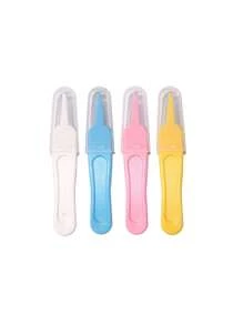 4 Stück/1 Set Baby Pflege Reinigungspinzette mit rundem Kopf, Neugeborenen Pflege Set, Babynagelpflege 4-teiliges Material, Kinderpflegewerkzeuge, Neugeborenen Geschenkset, Neugeborenen Pflegewerkzeuge, Neugeborenen Pflegegeschenk