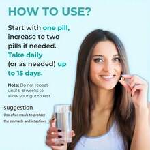 15 Day Cleanse - Gut And Colon Support | Caffeine Free | Advanced Formula With Cascara Sagrada, & Psyllium Husk | 1 Bottle Of 30 Capsules, Weight Loss Products, Health, - tiêu chuẩn - Xem 3