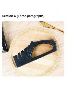 Affilacoltelli 4 in 1, Lame premium originali lucidate, Miglior affilacoltelli da cucina funziona davvero per coltelli in ceramica e acciaio, forbici. Utensile per affilare coltelli da cucina e forbici, Fessura fine per l'affilatura quotidiana e anche per la fase di preparazione della mola dei coltelli, Fessura per la molatura precisa per una molatura e lucidatura meticolosa