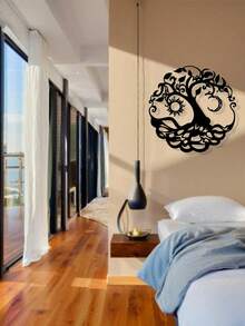 1 件金属星星和月亮剪影墙饰，适用于室内/室外家居装饰、乔迁礼物、客厅、厨房、浴室、卧室墙壁艺术 - 彩色 - 查看 6