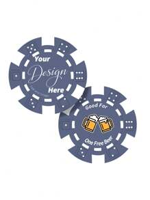 1 Piece / 5 Pieces / 10 Pieces Of Personalized Poker Chips In Five Colors, Printed With Your Customized Text And Photo On Both Sides For Double-Sided Use. Suitable For Party Game Accessories, Poker Game Chips, Drink Sets Or Bar Chips, And Can Be Used For Bachelor Parties, Valentine's Day, Valentine's Day Decorations, Birthday Gifts, And Graduation-Related Scenarios.