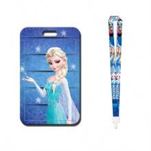 1pc Anime Frozen Princess Series Card Holder For Bus Pass Student ID Campus Card Access Card Badge Lanyard Back To School Student Supplies For Women Wallet Mini Wallet Purse Wallet School Supplies Card Wallet