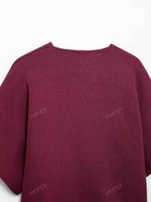 DEEKA Tenue de remise des diplômes d'été pour femmes, veste de sport tricotée à col V, manches courtes, style de simplicité, style européen/américain