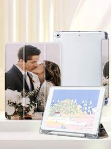 Étui de protection personnalisé pour iPad, étui triptyque personnalisé compatible avec l'iPad de 10e génération, l'iPad mini4/5/6/7, l'iPad de 10,9 pouces, l'iPad de 9,7 pouces, compatible avec la coque Tab A7 Lite 8,7 pouces