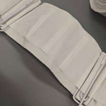 10 m/10,9 yardas Cinta blanca para dobladillo de cortinas con pliegue profundo, cinta para encabezado de cortinas para cortinas ligeras, cortinas de ventana, cortinas de puerta y cortinas de ducha