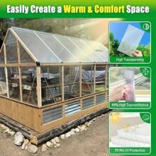 10 Pieces/Set Of Polycarbonate Panels, Double-Layer Polycarbonate Panels, Double-Layer Polycarbonate Panels Waterproof UV Enhanced Transparent Panels, Suitable For Greenhouse, Outdoor, And Plant Rack Roofs 19.7 * 39.4 Inches
