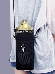 1PC HQ SBR Diving Material 40OZ Outdoor Sports Water Kettle Cover, Anti Slip Cup Cover That Can Cross The Water Bottle Bag Diagonally, Travel Essentials