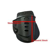 Airsoft Paintball Accessies Paddle Holster Fits Ruger SP101 Right Hand Kydex Black RU101