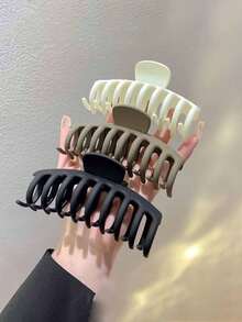 1pc/2pcs/3pcs磨砂大龙骨发夹高档发爪发夹后脑勺发爪返校 - 彩色 - 查看 1