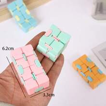 1 pièce Cube 2x2x2, cube magique créatif et infini, couleurs macarons, exercice des doigts, soulagement du stress, vente en gros