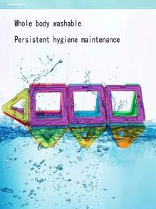 50pcs Big Size Magnetic Toy Building Blocks For Kids DIY Magnets Toys Designer Construction Toy Set Montessori Educational Toys Christmas Gift For Children Boys Girls Magnetic Building Block Toys