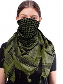 1pc Tactical Desert Military Camouflage Headscarves For Men And Women, Tactical Mesh Camouflage Scarves, Motorcycle Masks, Cycling Arab Scarves, Summer Headscarves, Used For War Games, Sports And Other Outdoor Activities.Halloween