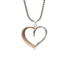 Women's Fashion Heart Pendant Necklace, Elegant Choker Necklace