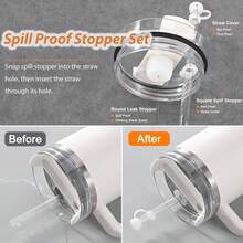 3PCS Flower Straw Cover Cap 6PCS Silicone Spill Proof Stopper 1PCS Bling Silicone Boot Sleeve Reusable Silicone Straw Topper Tips Lids Cups Accessories