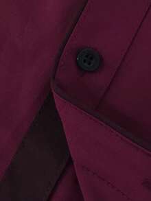 Men's Formal Business Commuter Solid Color Shirt, Fall