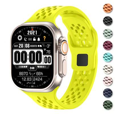 Silicone Band Compatible With Apple Watch Strap 42mm 46mm 45mm 44mm 49mm Bracelet Compatible With Apple Watch Strap Series 10 9 8 7 6 5 3 SE Ultra