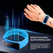 Reloj antimosquitos de mujer, Brazalete antimosquitos/insectos de tecnología para hombre, Dispositivo repelente de mosquitos portátil y a prueba de viento para exteriores, sin químicos, equipo anti-mosquitos e insectos para actividades al aire libre, regalo para familia y amigos, unisex, disponible en varios colores