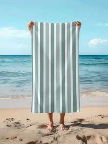 1pc,Quick-Dry Absorbent Towel Set - Suitable For Camping, Spa, Beach Ultra Soft, Durable And Easy To Clean (Perfect For Mexican Beach! - Green - View 2