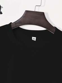 [Sporty T-Shirt]Men'S Black Boxing Graphic T-Shirt - "Boxing Athletic Fight Hard" Design, Casual Sportswear With Breathable Fabric, Perfect For Summer Outdoor, Workout, Or Street Style, Outdoor Sportswear |   Boxing Themed Shirt |   Comfortable Fit, Boxing Accessories |   Relaxed Fit |   Plus Size - 黑色 - 查看 7