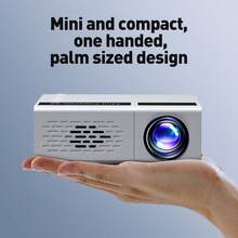 便携式迷你投影仪，1080P 高清，兼容多设备遥控器，方便携带，可随时随地享受，兼容 USB、AV、智能手机、高清、SD 卡