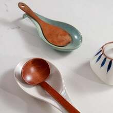 1pc Vintage Ceramic Spoon Rest, Suitable For Stove And Kitchen Countertop, Can Hold Spoons, Spatulas, Tongs, Ladles, Etc.