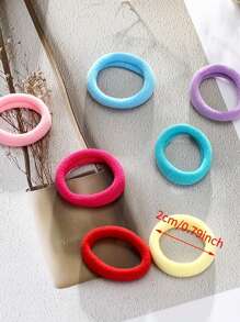 300 piezas/Paquete Ligas de pelo elásticas de colores variados, bandas de pelo de gran elasticidad y sin daños