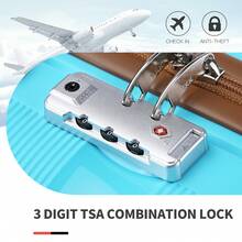 Hard-Shell Suitcase Set 14/20/24/28 Inches With Beauty Case – 4-Piece Trolley Suitcase Set Made Of Polypropylene With TSA Lock, 360° Wheels And Telescopic Handle – Also Available As Individual Suitcase - 淺藍色 - 查看 7