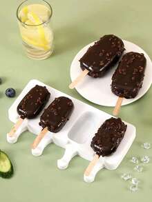 Molde de silicona para helados, molde de paletas, molde DIY de bloques de paletas de jugo, molde personalizado para forma de paleta, accesorios de repostería, accesorios de cocina, artículos para el hogar