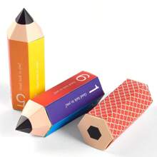 1 pieza/5 piezas/10 piezas Regalos de soporte para lápices con forma de lápiz, ideal para regalos de graduación, regalos de regreso a la escuela, regalos de fiesta de cumpleaños, regalos del Día del Maestro | Tema patriótico | Estructura duradera, caja organizadora de lápices, soporte de lápices para la temporada de regreso a la escuela Útiles escolares Esenciales escolares Cosas escolares