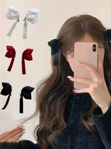2 pezzi Eleganti fermagli per capelli a forma di farfalla decorativa, fermagli a molla per orecchie laterali per donne