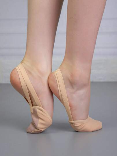 Wuyuan Scarpe da ballo con mezzo suola in tela elasticizzata - perfette per ginnastica ritmica, danza moderna, balletto e performance contemporanee | Superiore funzione da ballo, flessibili, leggere e progettate per massimo comfort e precisione