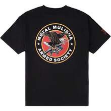 Camiseta de metal Mulisha con águila armada para hombres - Negro - Ver 1