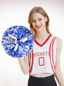 2pcs Cheerleader Pom-Poms, Cheer Dance Hand Flowers, Sports Game Hand Flowers