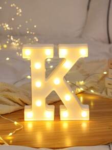 1pc Letter Lights For Holiday Party Decor, Children's Room Decor, 26-Piece English Alphabet & Numbers LED Decorative Light, BABY Anniversary, 6.3inch/16CM, Birthday Decoration And Gift, Holiday Decor And Party, Wedding Decoration, Home Bedroom Decor, Living Room/Gathering Decor, Camping, Warm White Lighting