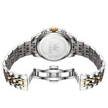 OLEVS. OLEVS Watches For Men Business Dress Luxury Casual Chronograph Multifunction Analog Quartz Stainless Steel Waterproof Luminous Moon Phase Date Men Wrist Watches Reloj Para Hombre - 藍色 - 查看 10