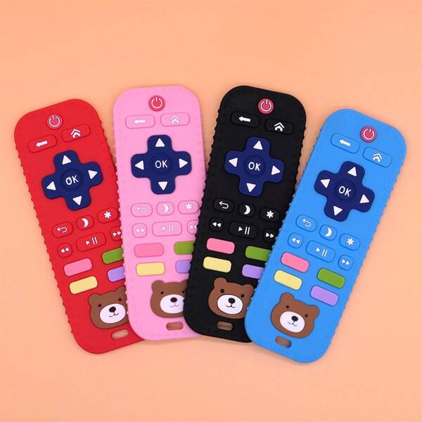 1 pieza Juguete de dentición de silicona para bebés de 0 a 12 meses, juguete de dentición de silicona, juguete de masticación para bebés, juguete sensorial para bebés, juguete Montessori para bebés