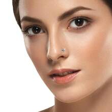 3PCS Heart Nose Studs Women Gold/Silver/Black 20G Nose Rings Studs Set Stainless Steel Nose Piercings Studs Jewelry - 3 Heart-shaped Nose Studs - View 3