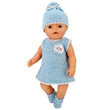 Tenue de poupée pour poupées nouveau-nés de 14 à 18 pouces, barboteuses de 43 cm pour poupées, accessoires pour poupées nouveau-nées de 17 pouces, cadeau pour les fêtes et anniversaires, poupée non incluse