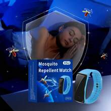 Reloj antimosquitos de mujer, Brazalete antimosquitos/insectos de tecnología para hombre, Dispositivo repelente de mosquitos portátil y a prueba de viento para exteriores, sin químicos, equipo anti-mosquitos e insectos para actividades al aire libre, regalo para familia y amigos, unisex, disponible en varios colores