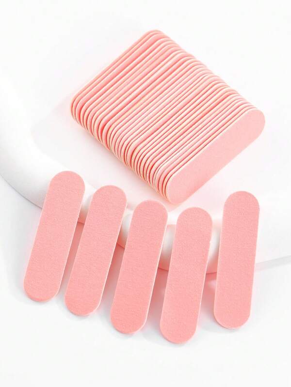 10/50/100/200 Pcs Disposable Pink DIY Mini Nail Files - Double Sided Emery Boards For Manicure And Pedicure