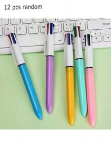 Multi-Color Ball Pens, 1.0mm Tip, 4-In-1 Retractable Cute Nurse Pens, 4 Colors In 1, Suitable For School, Student, Nurse Notes, Whiteboard, Office Supplies Back To School