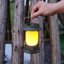 1pc Outdoor LED Camping Lamp With Type-C Charging, Waterproof Tent Light