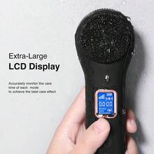 Muli Electric Facial Cleanser, Cleansing Device, Pore Cleaner, Cleansing Wonder, Deep Cleaning, Silicone Cleansing Brush, Super Soft - màu đen - Xem 2