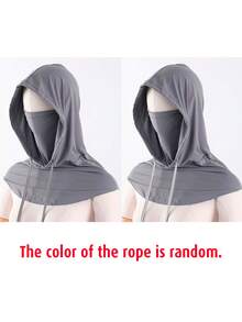 1 pièce Cagoule de protection UV en soie de glace unisexe - Cache-cou respirant sans couture et réglable, convient pour le cyclisme, la moto, la pêche, les sports de plein air - Voile de visage pour femmes, vacances, voyages - Multicolore - Voir 4
