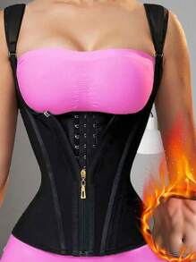 1PC And 2PCS Waist Trainer Corset Vest Zipper Tummy Control Shapewear Breathable Waist Cincher For Women Body Shaper Sport Girdle Adjustable Buttoned Repair Corset Zipper Steel Bone Belly Belt