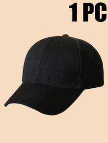 2 Pcs Solid Color Men's Outdoor Sun Protection Casual Hat, Minimalist Fashion Adjustable Comfortable Snapback Hat For Spring And Fall, Travel, Beach, Y2K Style For Teenagers - A - View 20