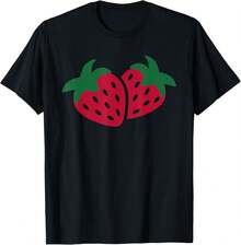 Camiseta de fresas - Negro - Ver 1