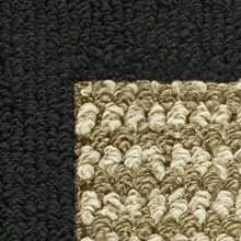 1'8"X2'6" Farmhouse Faux Sisal Olefin Black Border Indoor Accent Rug