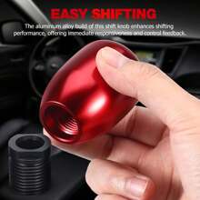 1 Pc Car Gear Shift Knob Egg Shape Decor, Available In Multiple Colors