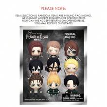 Crunchyroll 1 pieza Llavero de personaje de anime 3D de la serie oficial de Ataque a los Titanes, bolsa ciega de misterio con uno de los personajes sorpresa, accesorio para mochila, teléfono celular, estuche para lápices, colgante, para sorprender a fans, familia y amigos en cumpleaños y aniversarios, accesorio para coche